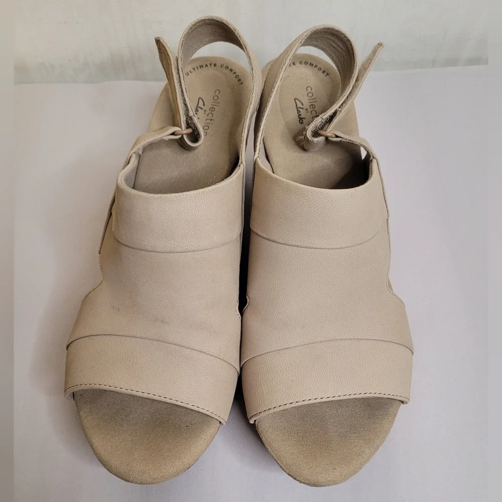 Clarks Annadel Cork Wedge Sandals Size 11